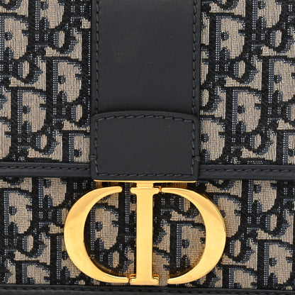 Christian Dior Oblique 30 Montaigne Flap Bag Blue 9 of 13