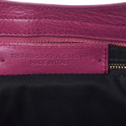 Balenciaga Agneau Classic Gold Hardware City Rose Dahlia 7 of 9