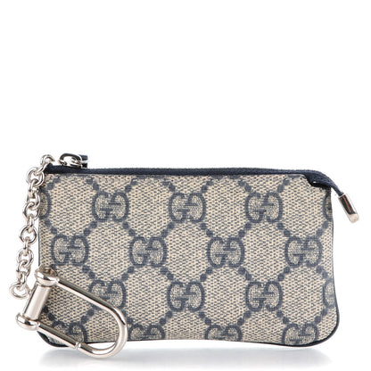Gucci GG Supreme Monogram Key Case Beige Blue 1 of 7