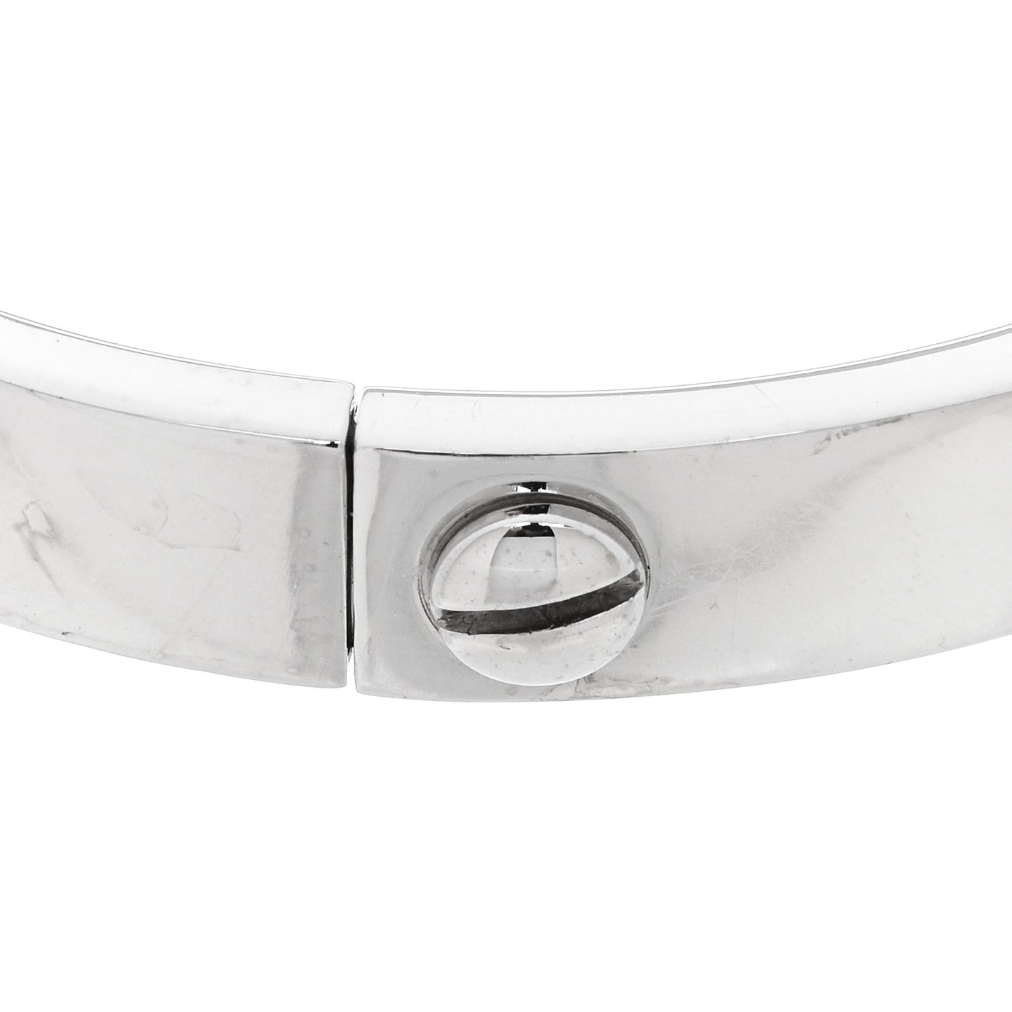 18K White Gold 4 Diamond LOVE Bracelet 16