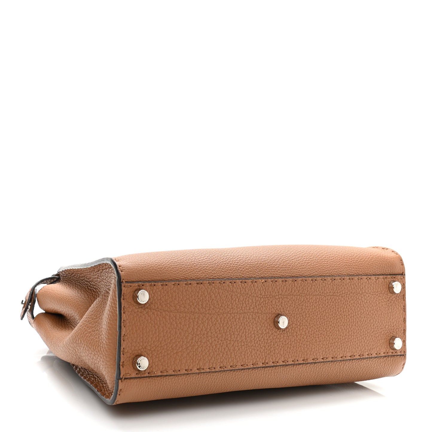 Cuoio Romano Selleria Bi-Color Medium Peekaboo Iconic Satchel Mou Deserto