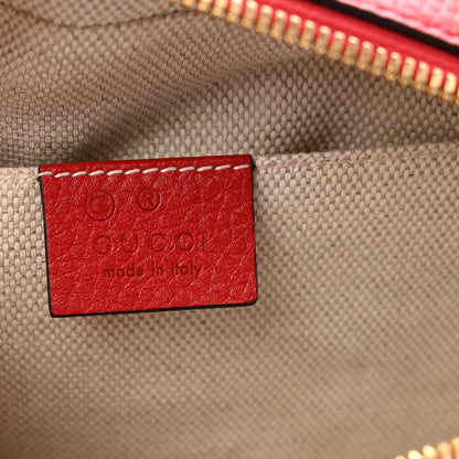 Gucci Pebbled Calfskin Small Soho Disco Bag Vibrant Red 6 of 10