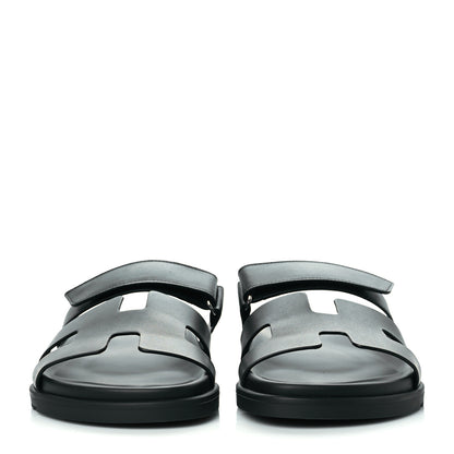 Hermes Calfskin Womens Chypre Sandals 42 Black 2 of 9