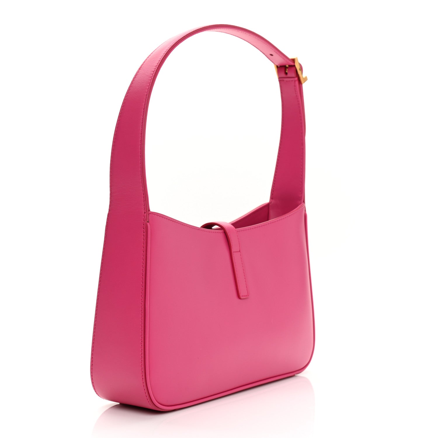 Saint Laurent Smooth Calfskin Le 5 A 7 Hobo Bubblegum 3 of 10