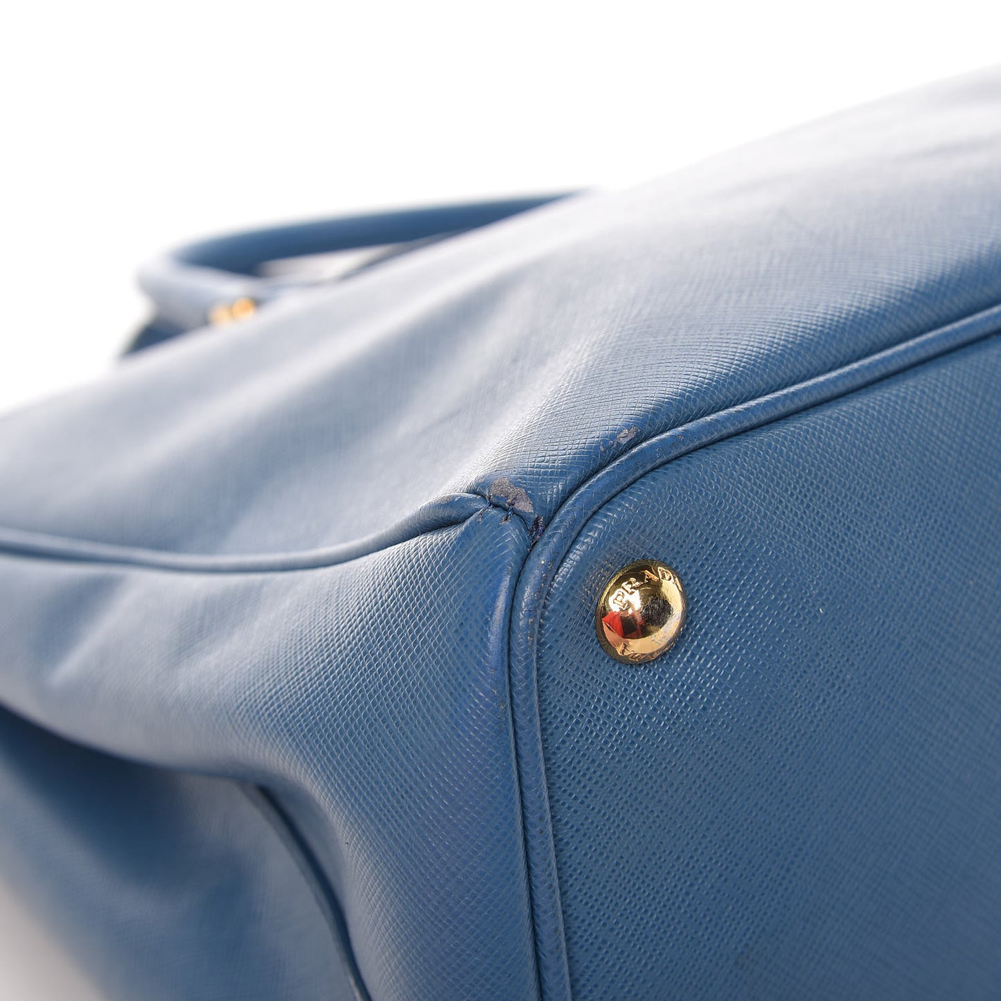 Saffiano Large Galleria Double Zip Tote Cobalto