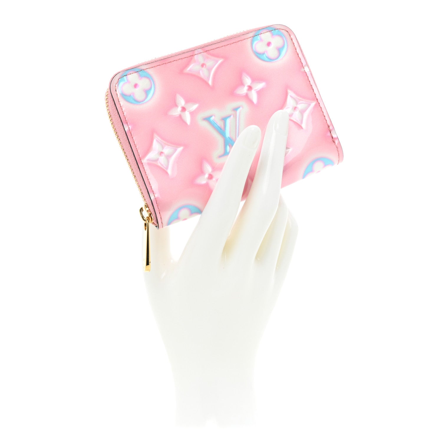 Louis Vuitton Vernis Valentine Zippy Coin Purse Light Pink Neon 2 of 8