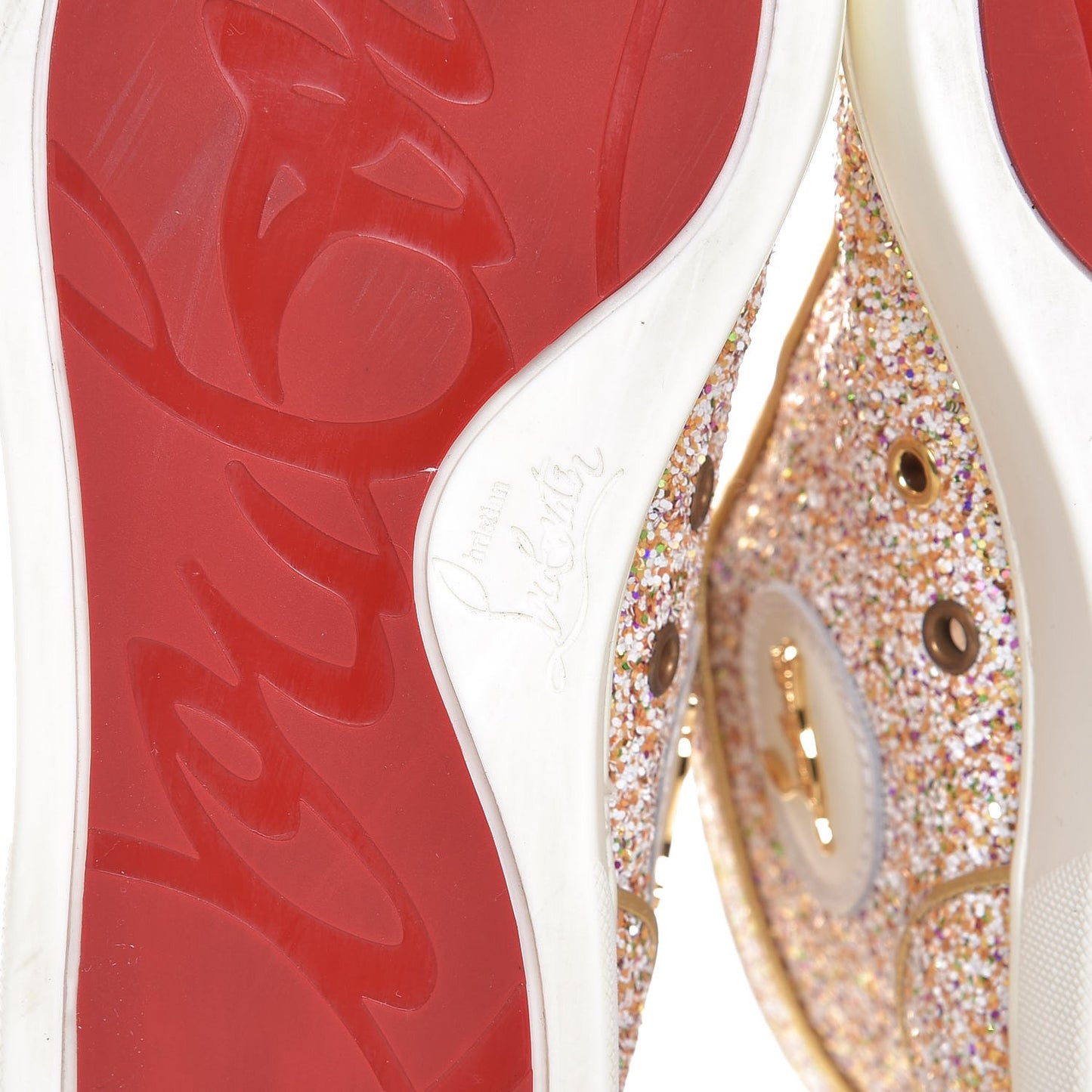 Glitter Nappa Rantus Orlato Sneakers 38 Multi Gold