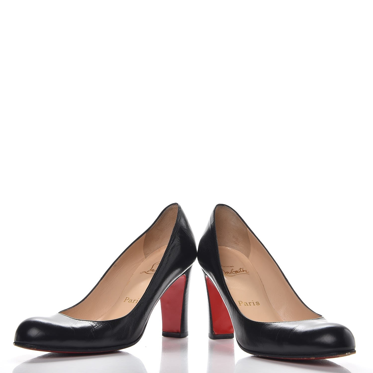 Christian Louboutin Kid 85 Pumps 37 Black 6 of 11