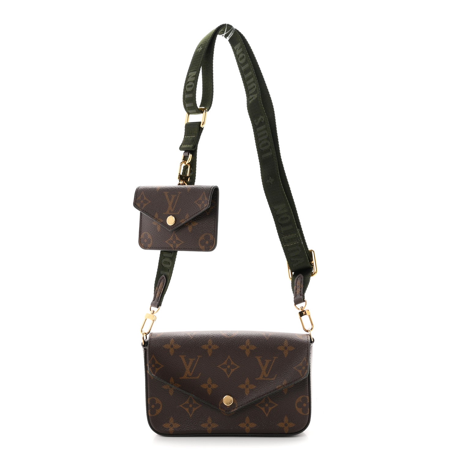 Louis Vuitton Monogram Felicie Strap & Go Kaki 1 of 9