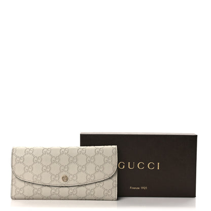 Gucci Guccissima Interlocking G Continental Wallet White 9 of 9