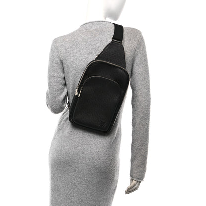 Louis Vuitton Taiga Avenue Sling Bag Black 2 of 9