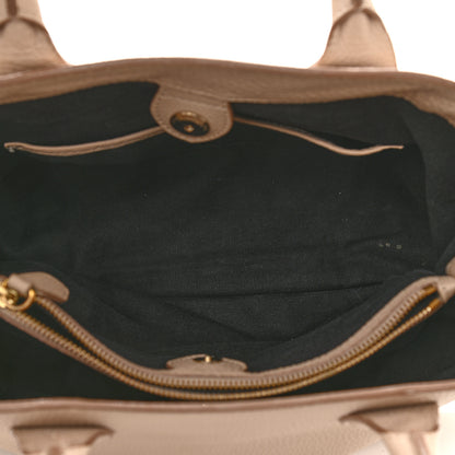 Burberry Derby Calfskin House Check Medium Banner Tote Beige 7 of 12