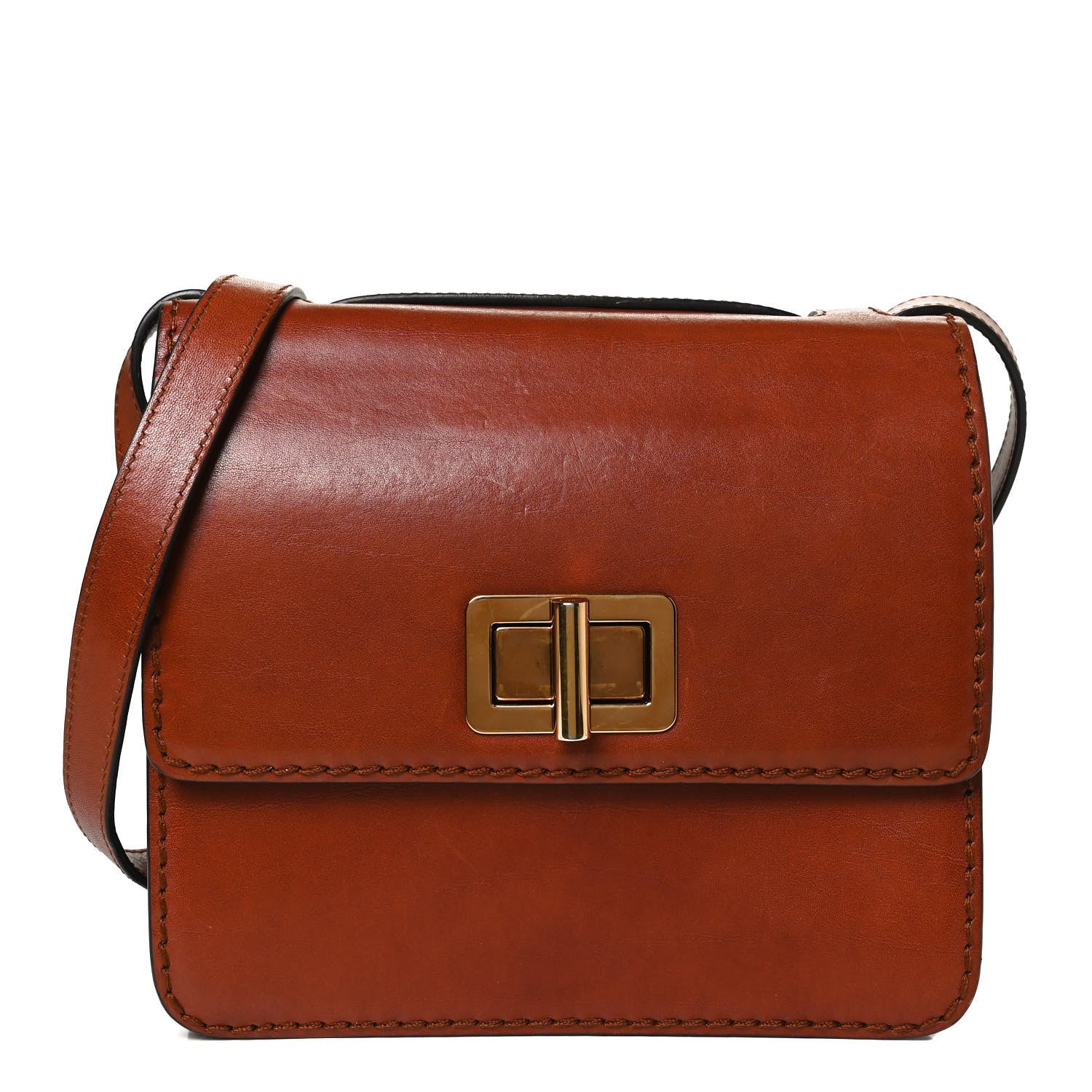 Chloe Calfskin Louise Shoulder Bag Brown 1 of 11