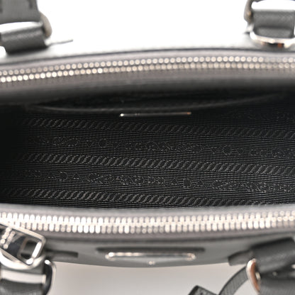 Prada Saffiano Micro Galleria Double Zip Tote Marmo 5 of 10