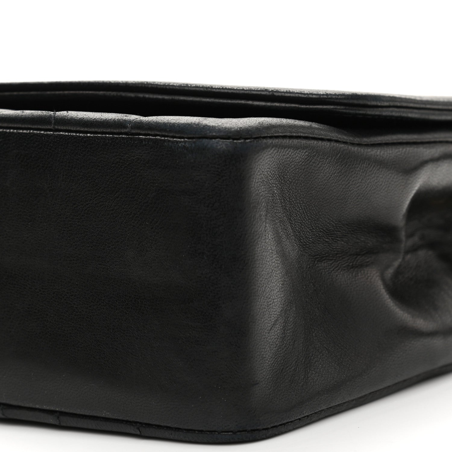 Chanel Lambskin Quilted Medium Single Flap Black 6 of 14