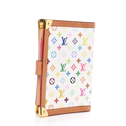 Louis Vuitton Monogram Multicolor Small Ring Agenda Cover White 2 of 8