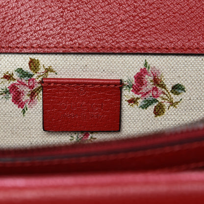 Gucci Calfskin Web Floral Embroidered Small Dionysus Shoulder Bag Hibiscus Red 6 of 11