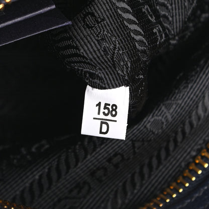 Prada Glace Calfskin Embossed Logo Crossbody Baltico 8 of 11