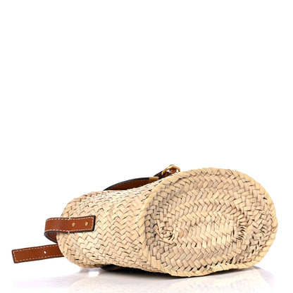 Chloe Raffia Calfskin Marcie Basket Tan 4 of 13