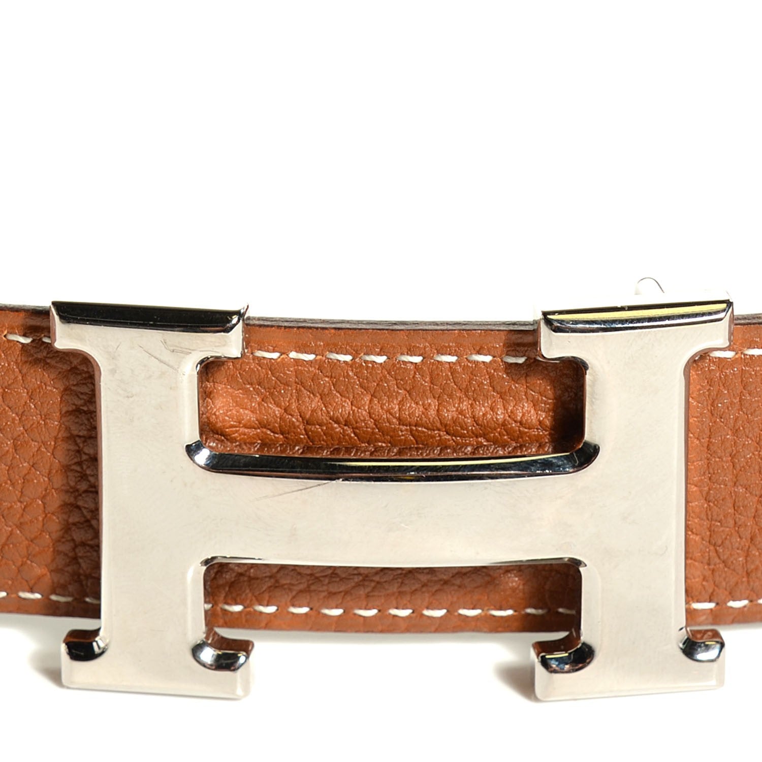 Hermes Box Togo 32mm H Belt 80 Gold Black 5 of 9