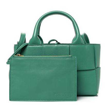 Bottega Veneta Lambskin Maxi Intreccio Candy Arco Tote Mermaid 3 of 10