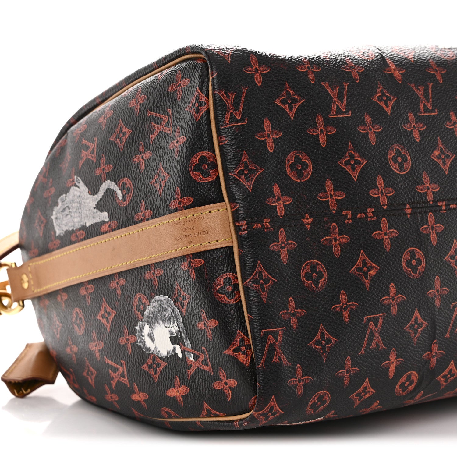 Louis Vuitton Catogram Speedy Bandouliere 30 Marron 10 of 14