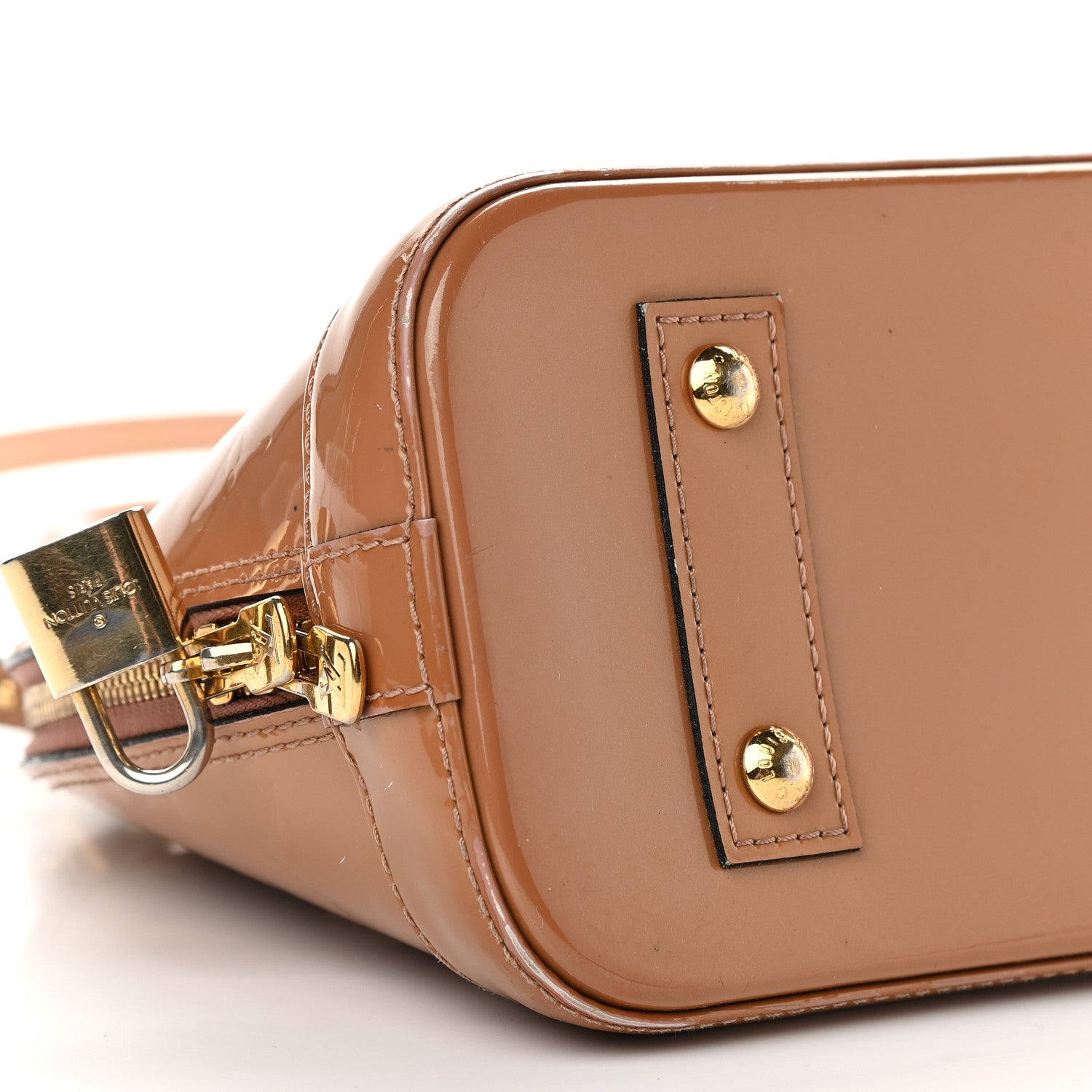 Louis Vuitton Vernis Alma BB Rose Velours 7 of 8