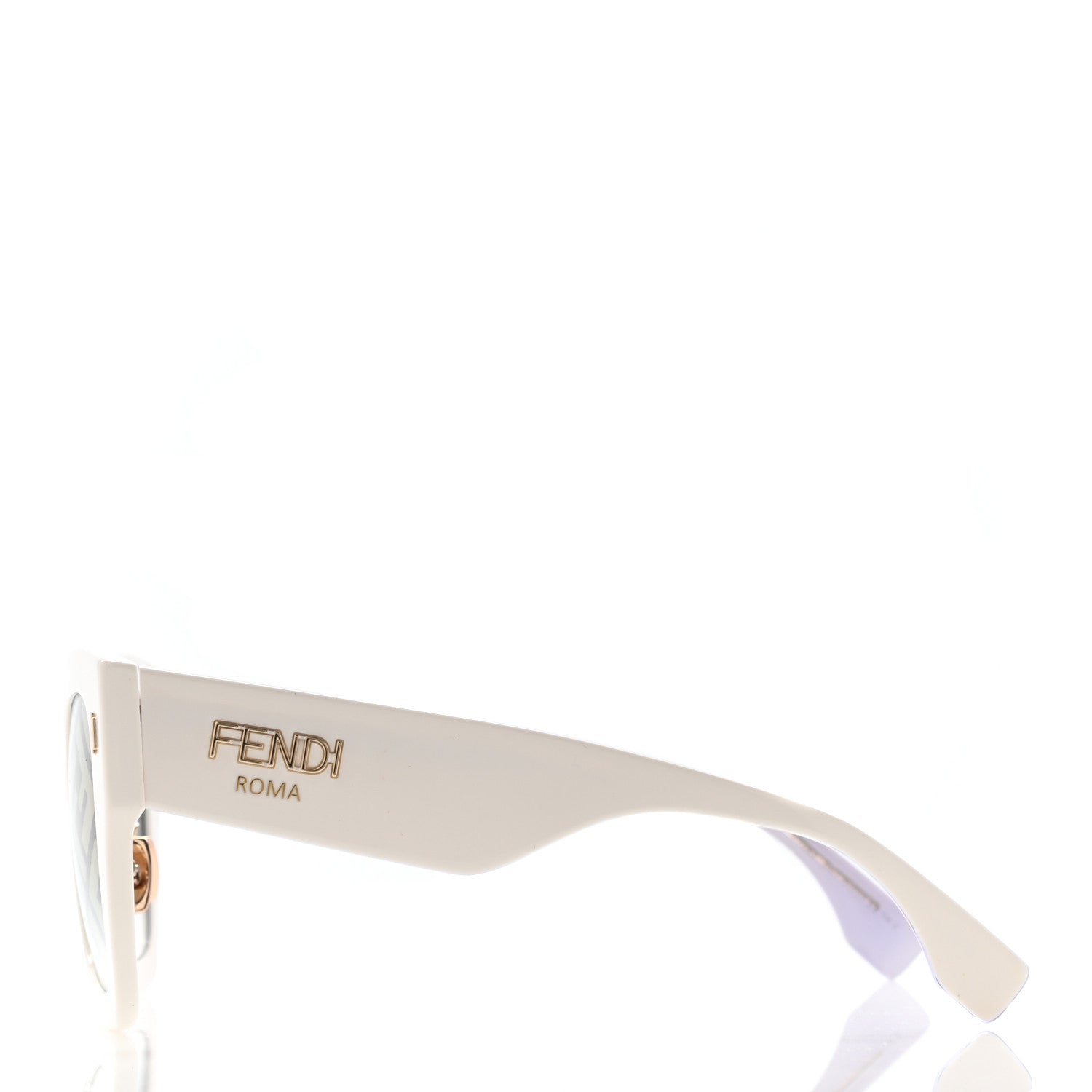 Fendi Acetate FF Sunglasses FF 0434/G/S White Gold 3 of 8