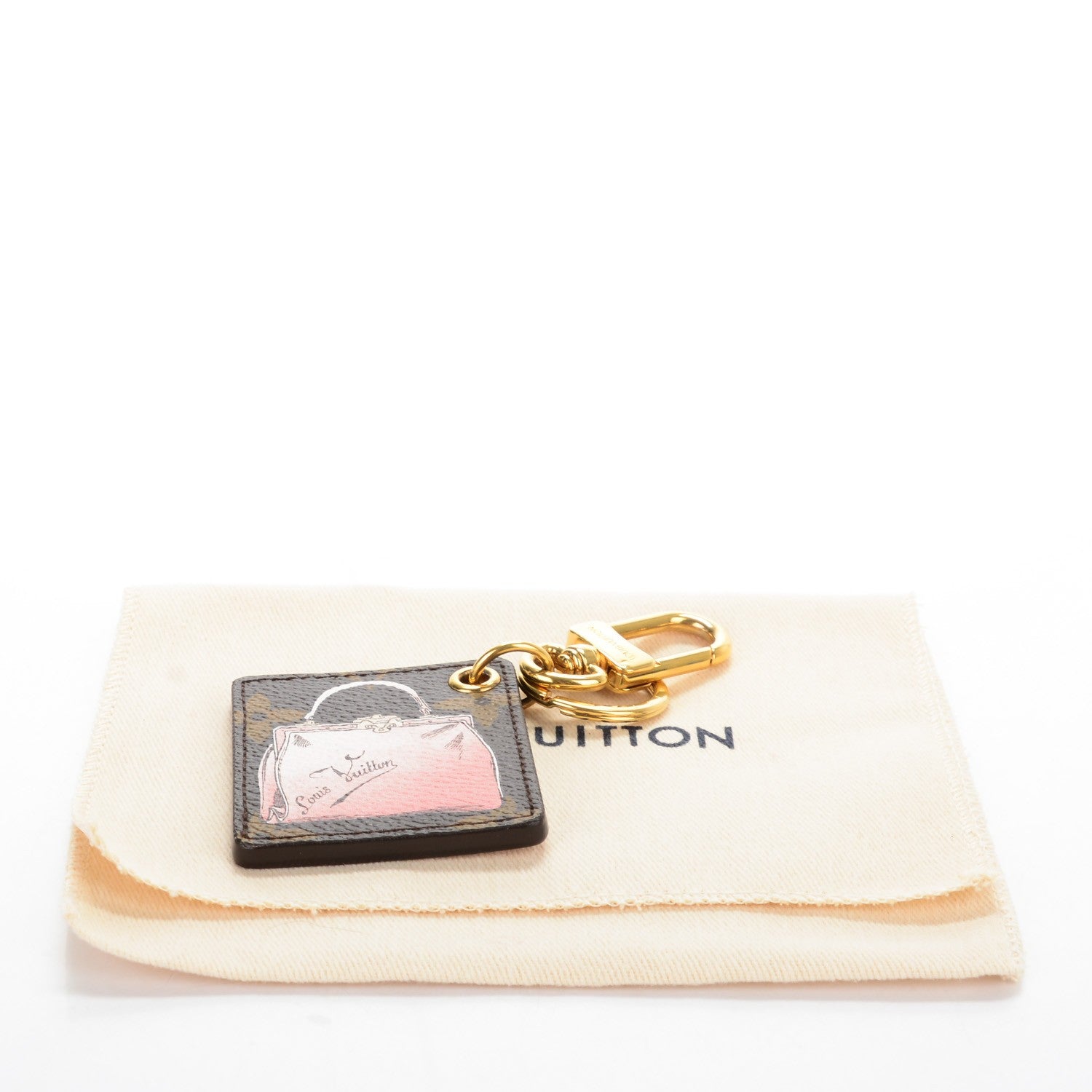 Louis Vuitton Monogram Affiche Bag Charm Key Ring 6 of 6