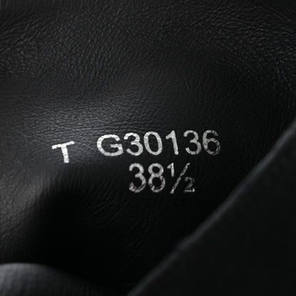 Chanel Jersey Lace Up High Top Sneakers 38.5 Black 7 of 9