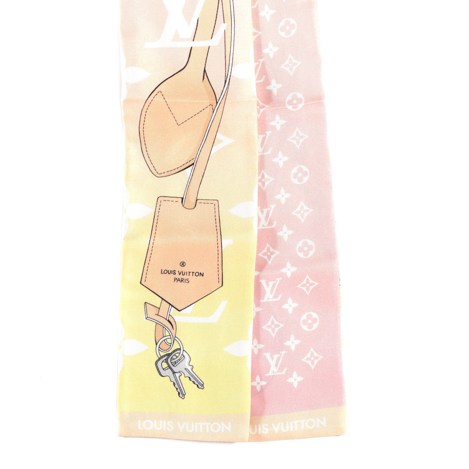 Louis Vuitton Silk Monogram Gradient By The Pool Bandeau Pink 2 of 3