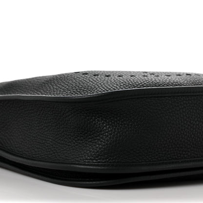 Hermes Taurillon Clemence Evelyne III PM Black 7 of 8
