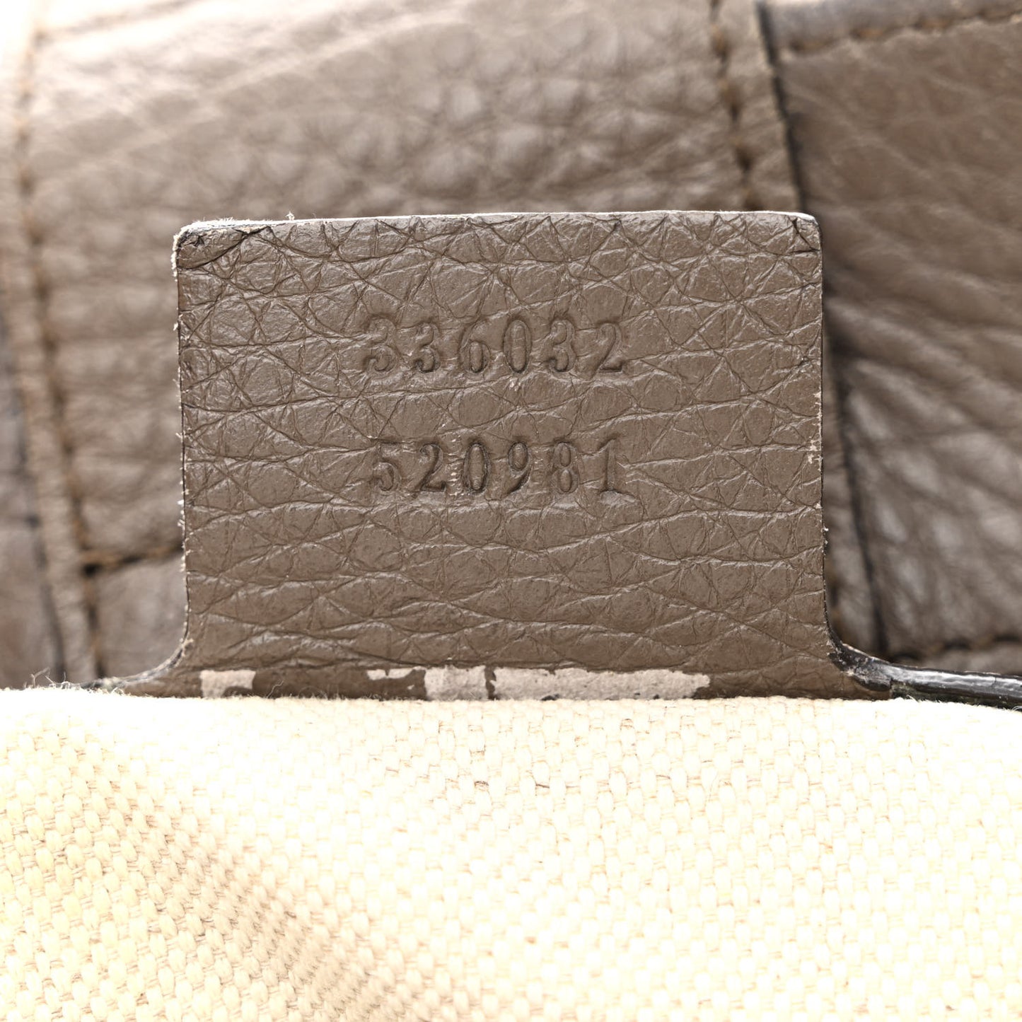 Calfskin Small Bamboo Shopper Tote Grey Field