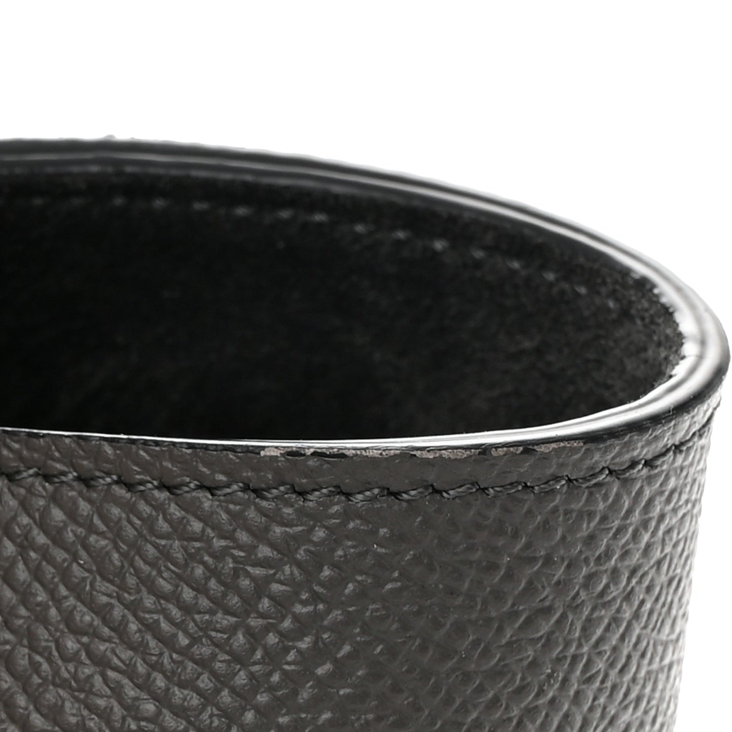 Baby Grained Calfskin Micro Belt Bag Grey