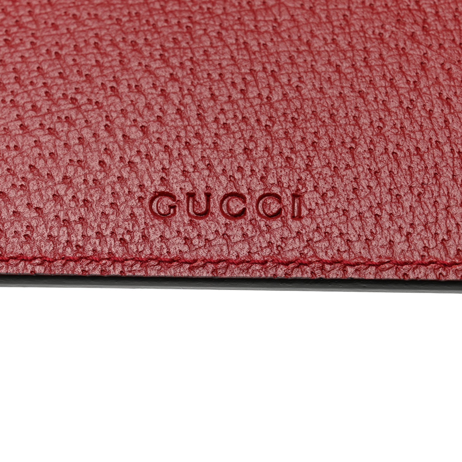 Gucci GG Supreme Monogram Tian Large Zip Pouch Beige Multicolor Red 5 of 8