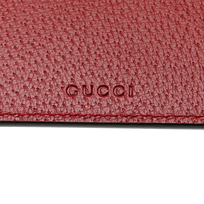 Gucci GG Supreme Monogram Tian Large Zip Pouch Beige Multicolor Red 5 of 8