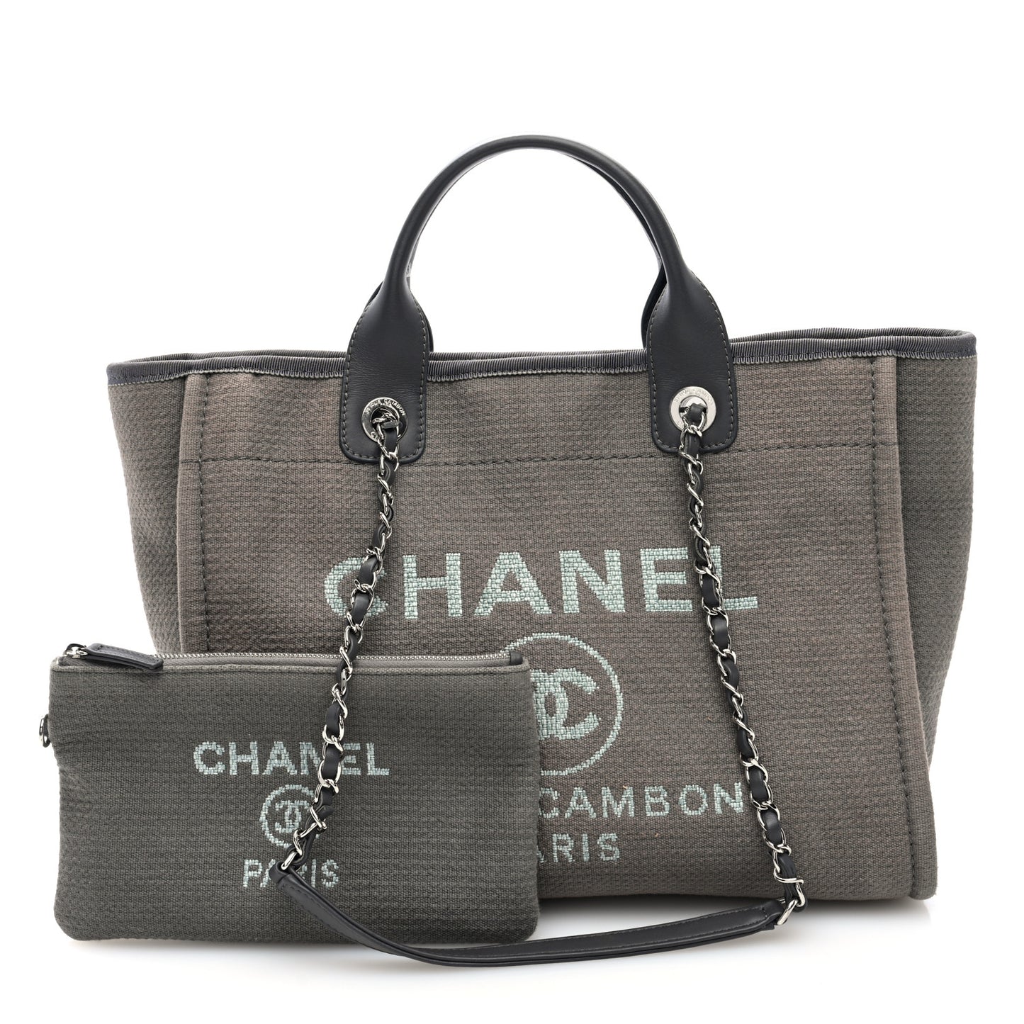 Mixed Fibers Small Deauville Tote Grey