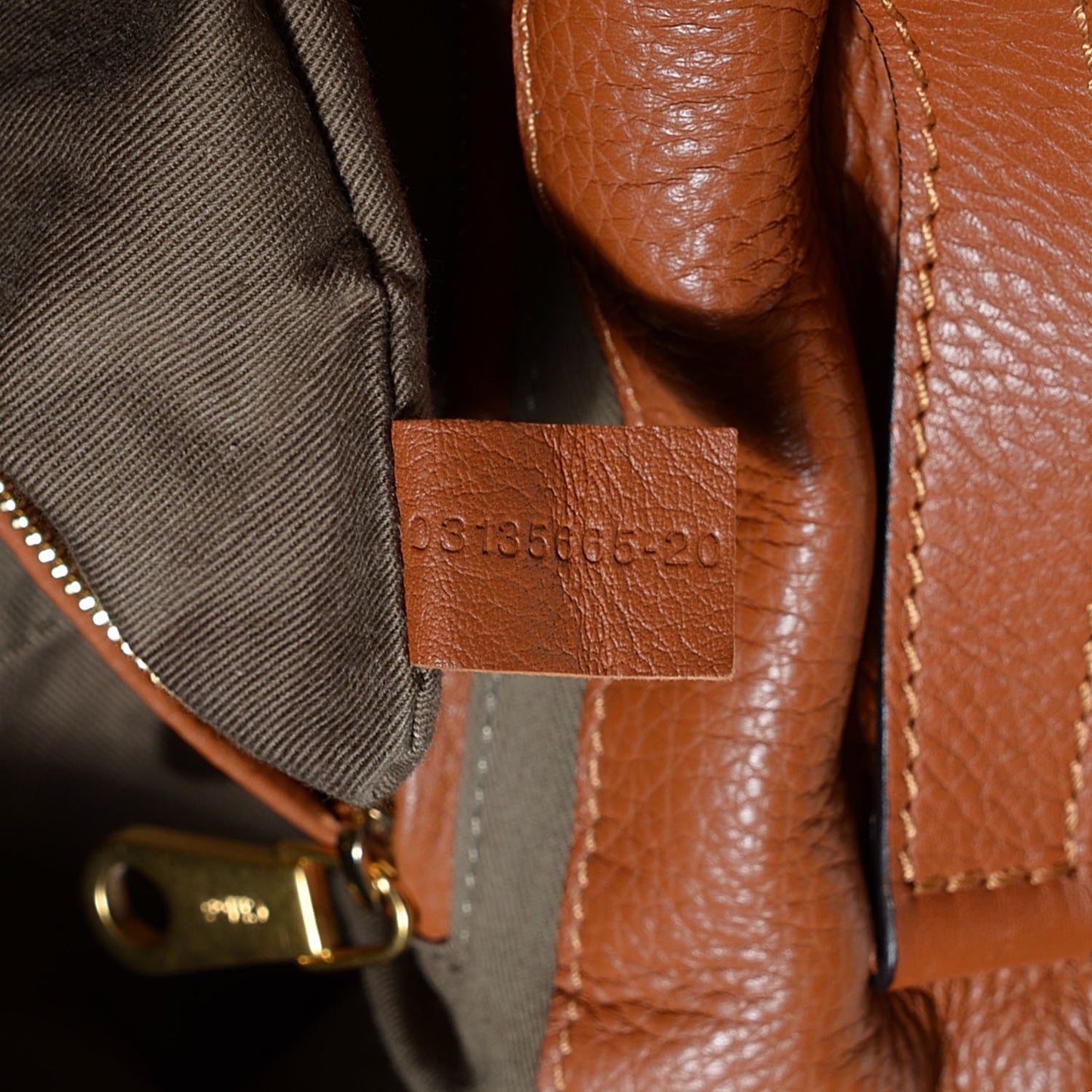 Calfskin Medium Marcie Top Handle Bag Tan