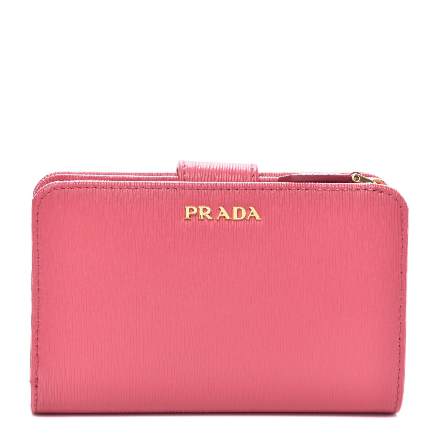 Vitello Move Bi-Color Compact Wallet Peonia Geranio