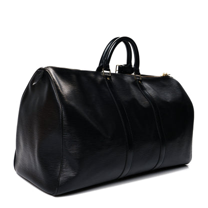Louis Vuitton Epi Keepall 50 Black 3 of 14