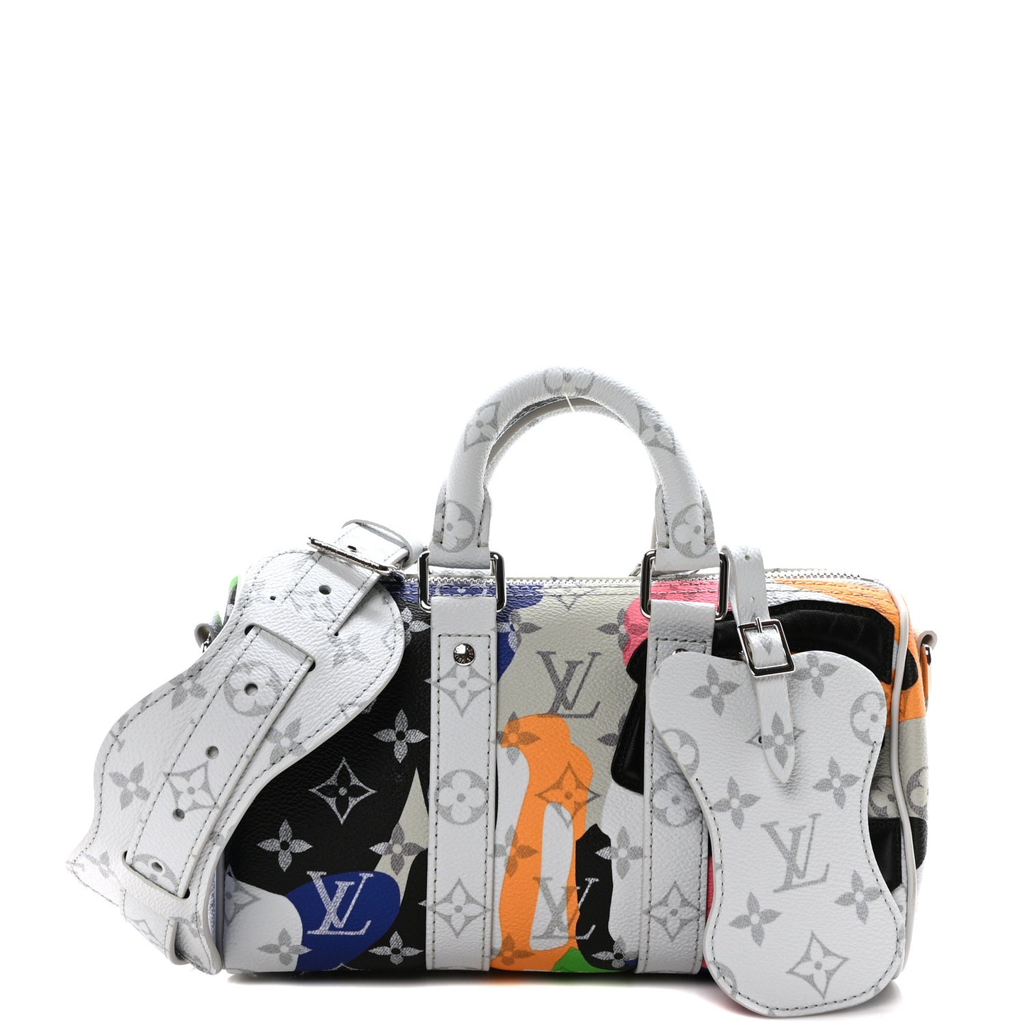Monogram Calfskin Keepall Bandouliere 25 Multicolor