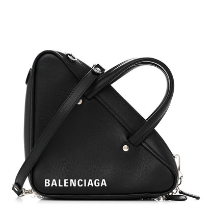 Balenciaga Calfskin XS Triangle Chain Duffle Black 1 of 10
