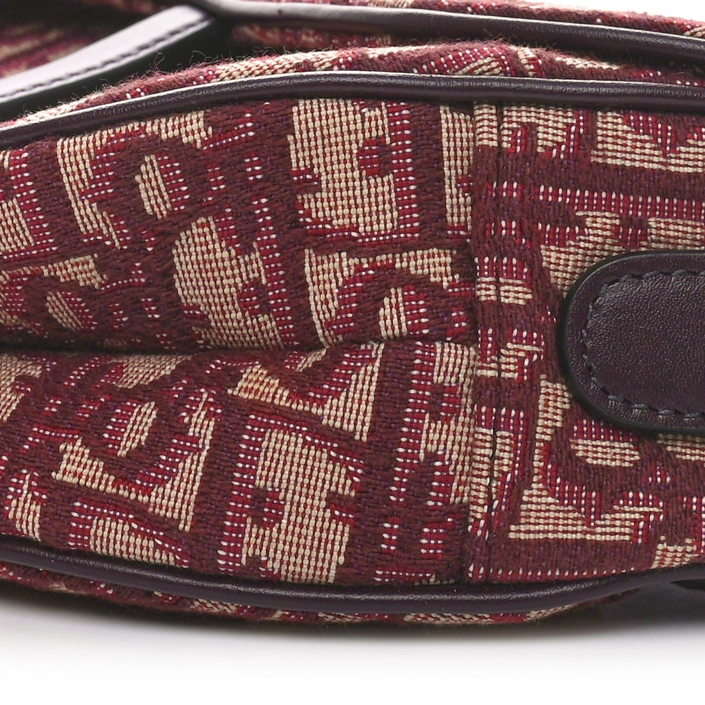 Oblique Saddle Bag Burgundy