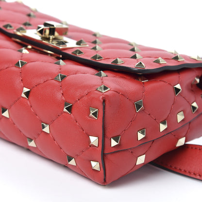 Valentino Garavani Nappa Rockstud Spike Belt Bag Rouge Pur 7 of 9
