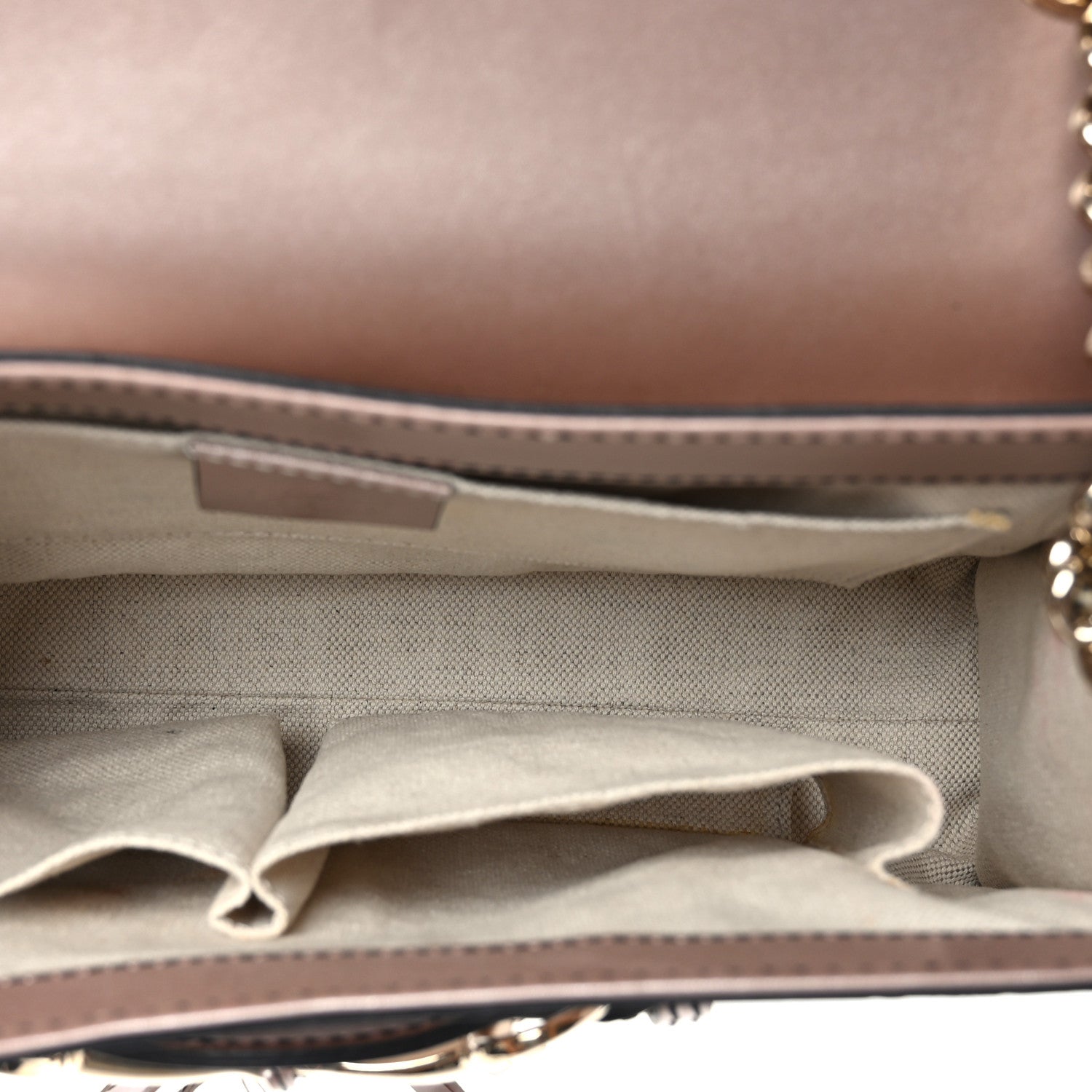 Gucci Shine Guccissima Medium Emily Chain Shoulder Bag Dark Cipria 5 of 9