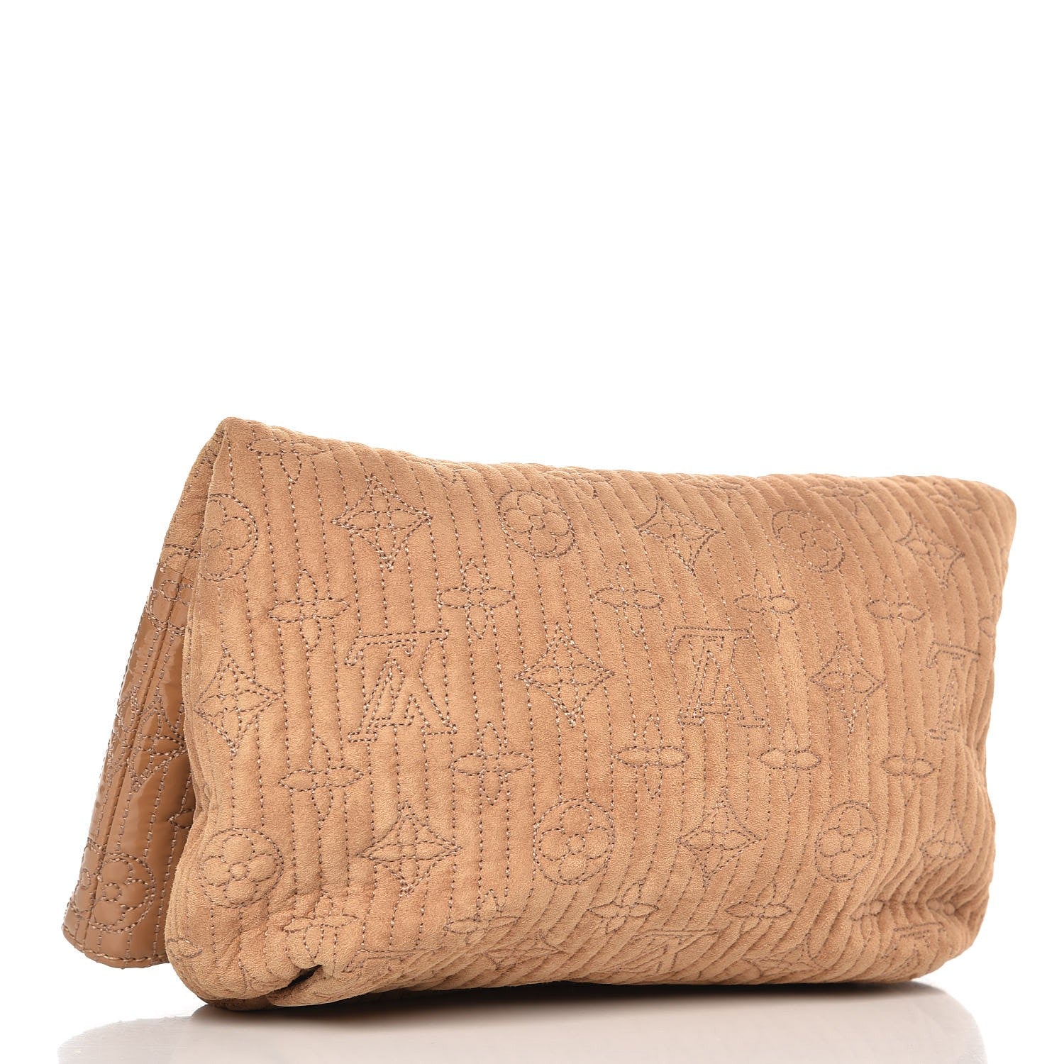 Louis Vuitton Suede Monogram Motard Afterdark Clutch Powder 3 of 7