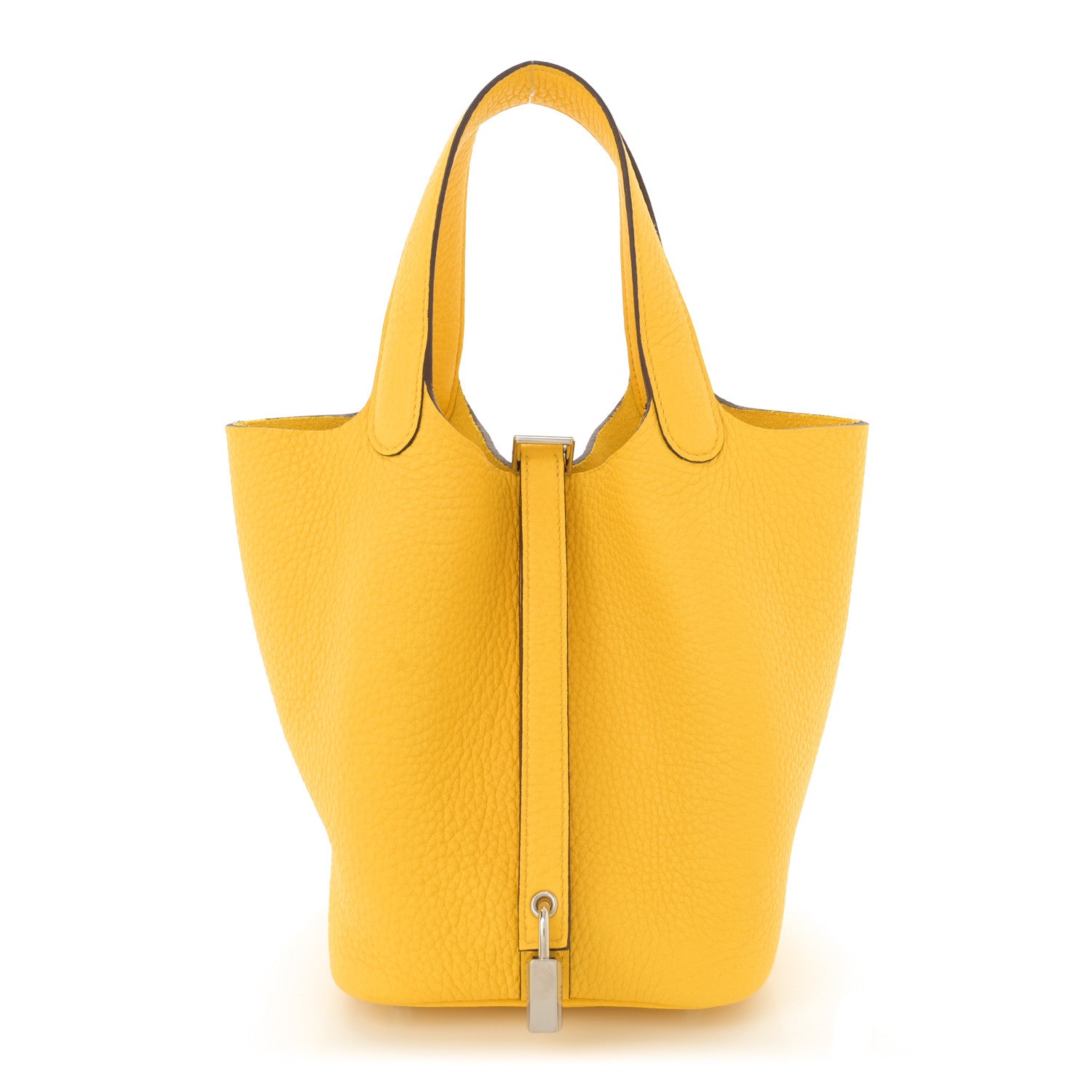 Hermes Taurillon Clemence Picotin Lock 18 PM Jaune De Naples 1 of 11