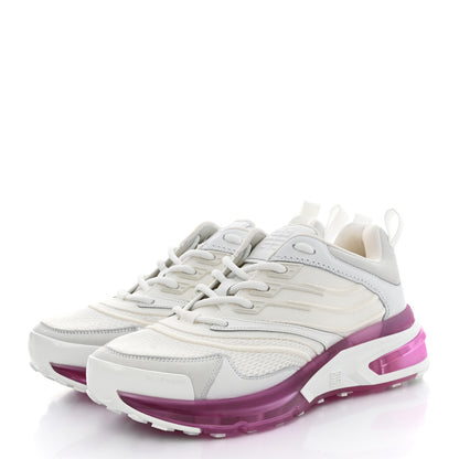 Givenchy Calfskin Mesh Technical Canvas GIV 1 Sneakers 39 White Pink 3 of 9