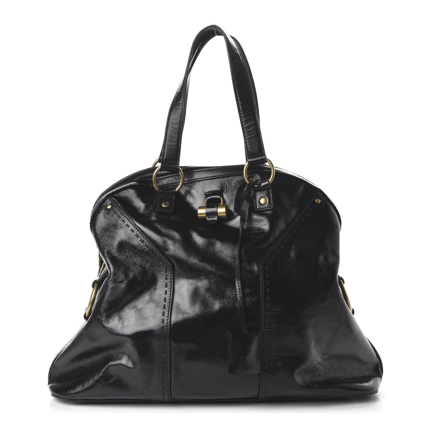 Saint Laurent Patent Oversized Muse Black 1 of 9