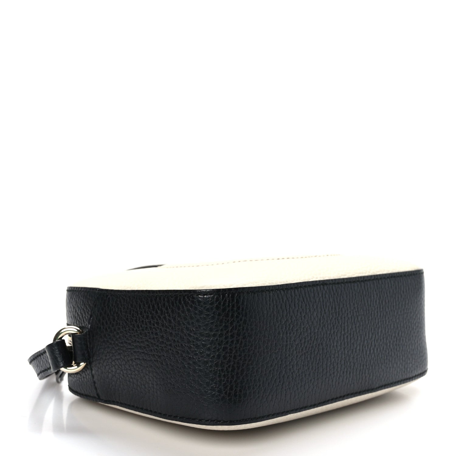 Gucci Dollar Calfskin Bi-Color Small Soho Disco Bag Mystic White Black 4 of 10